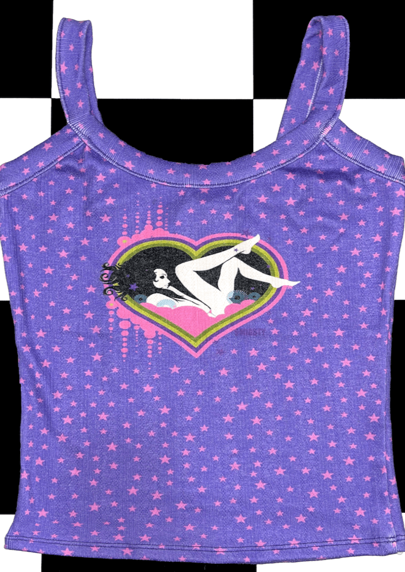 o'mighty DIVA POINTELLE CAMI IN PURPLE