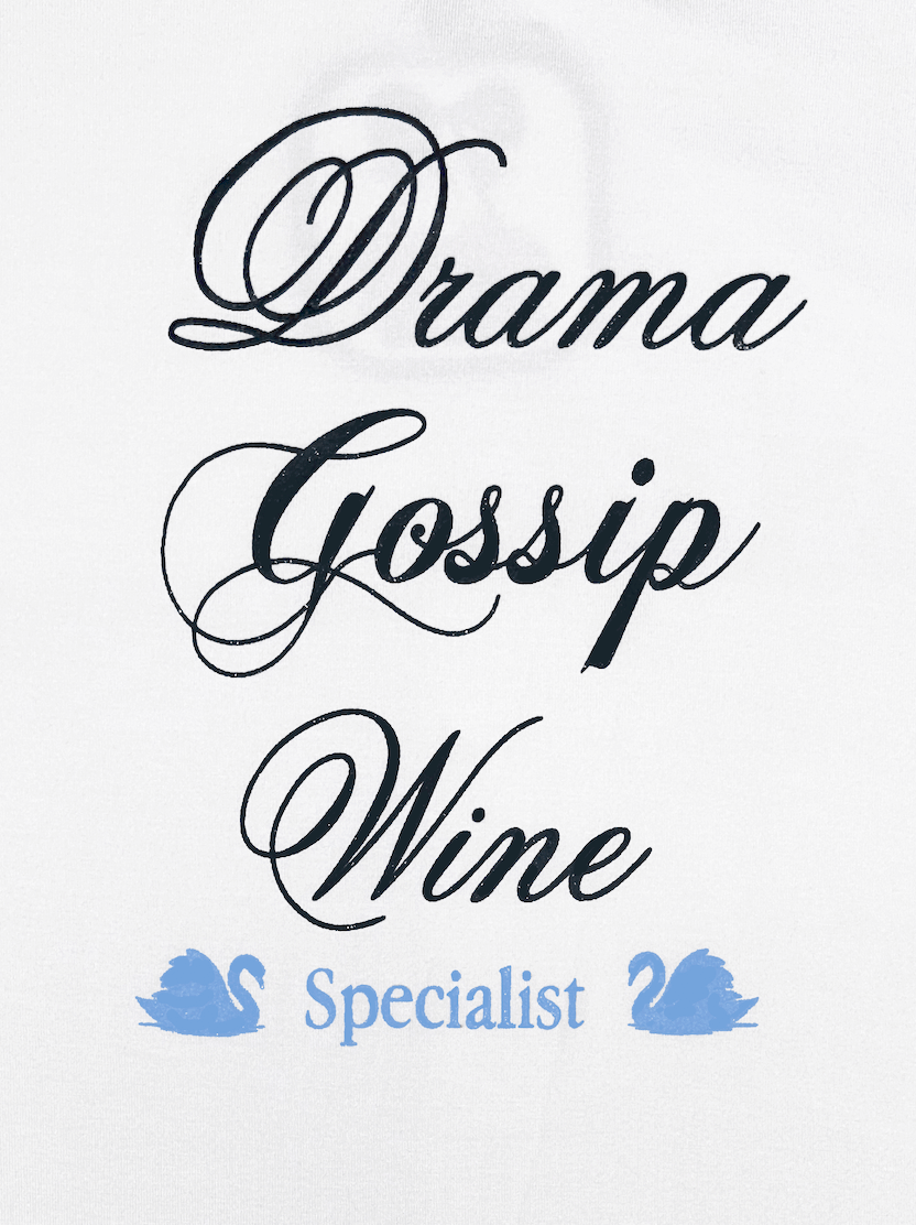 o'mighty DRAMA GOSSIP WINE BABY TEE