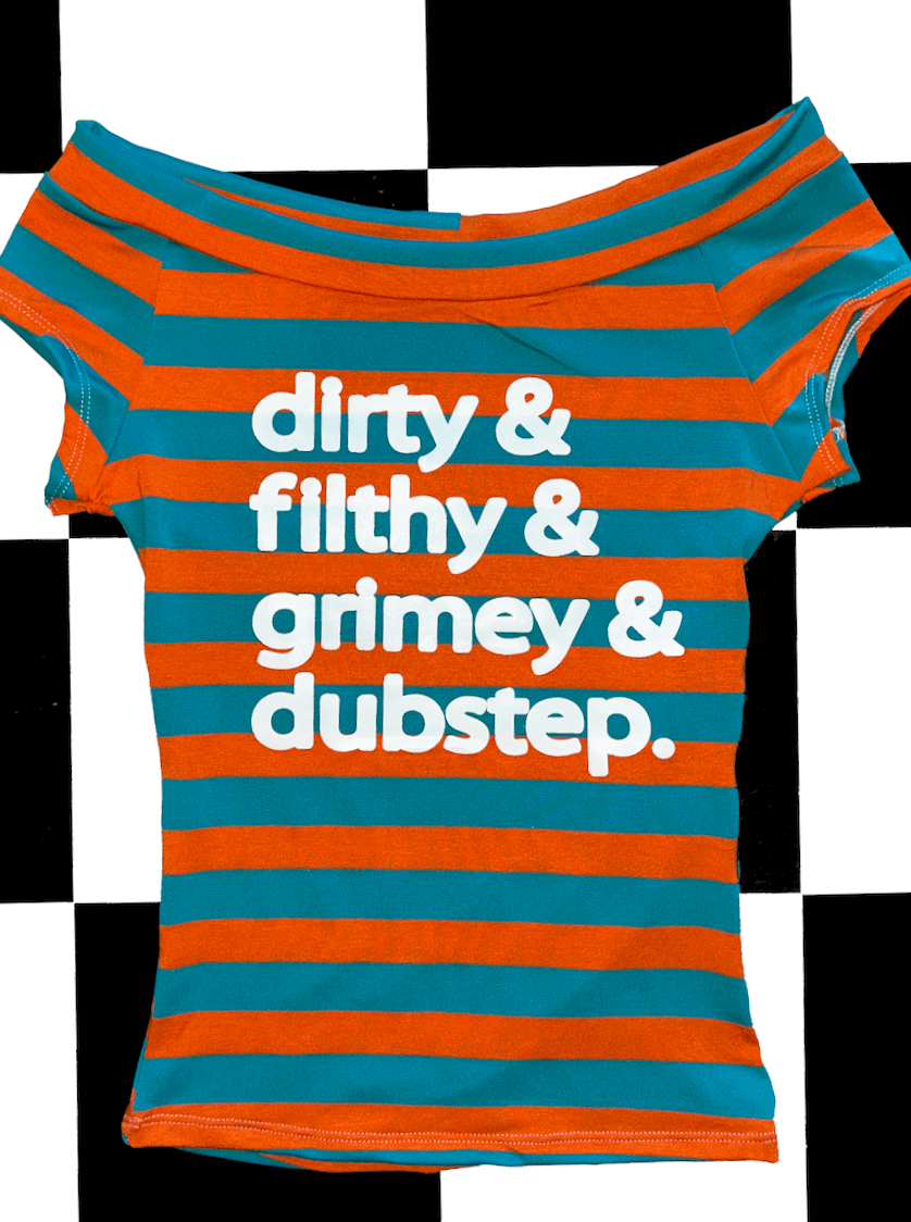 o'mighty DUBSTEP OFF SHOULDER IN ORANGE