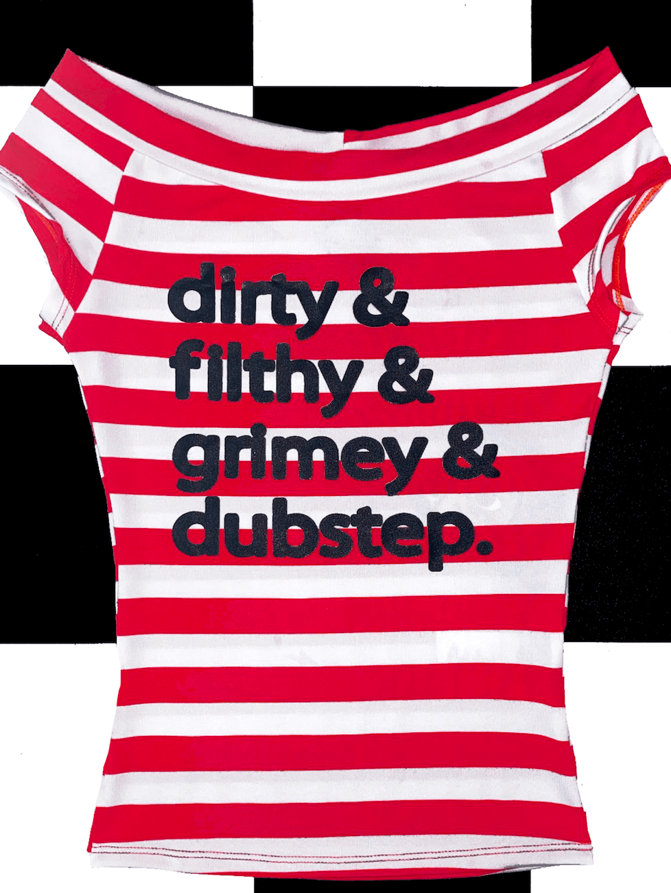 o'mighty DUBSTEP OFF SHOULDER IN RED