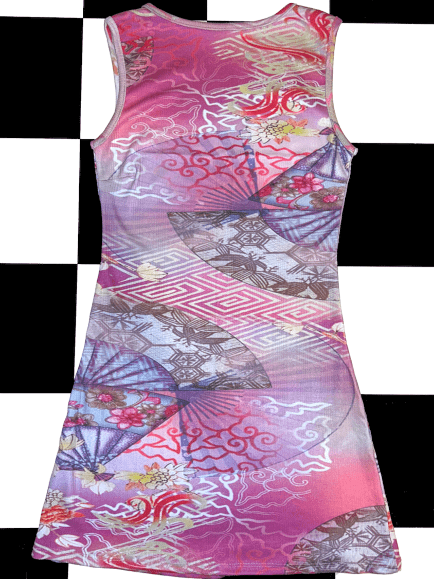 o'mighty FAN POINTELLE DRESS