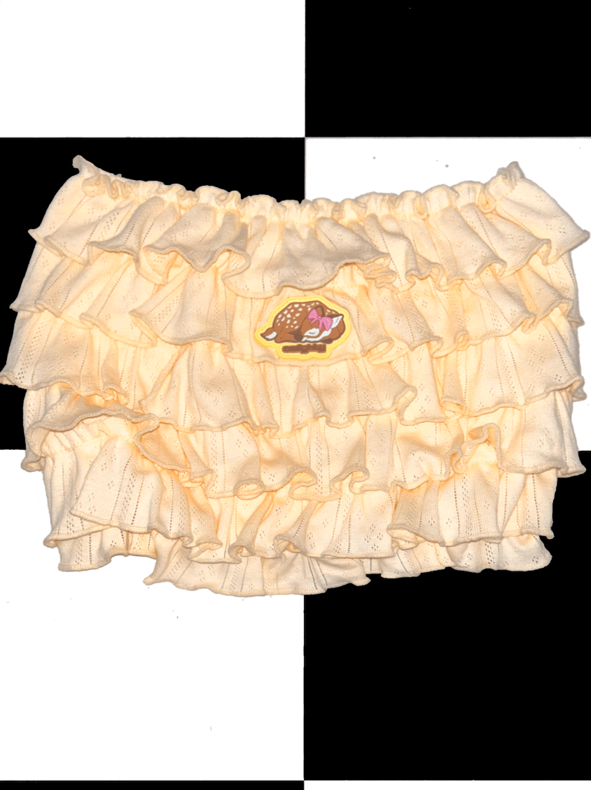 o'mighty FAWN RUFFLE TUBE IN CREAM