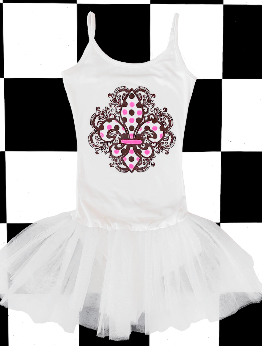 o'mighty FLEUR DE LIS TUTU DRESS