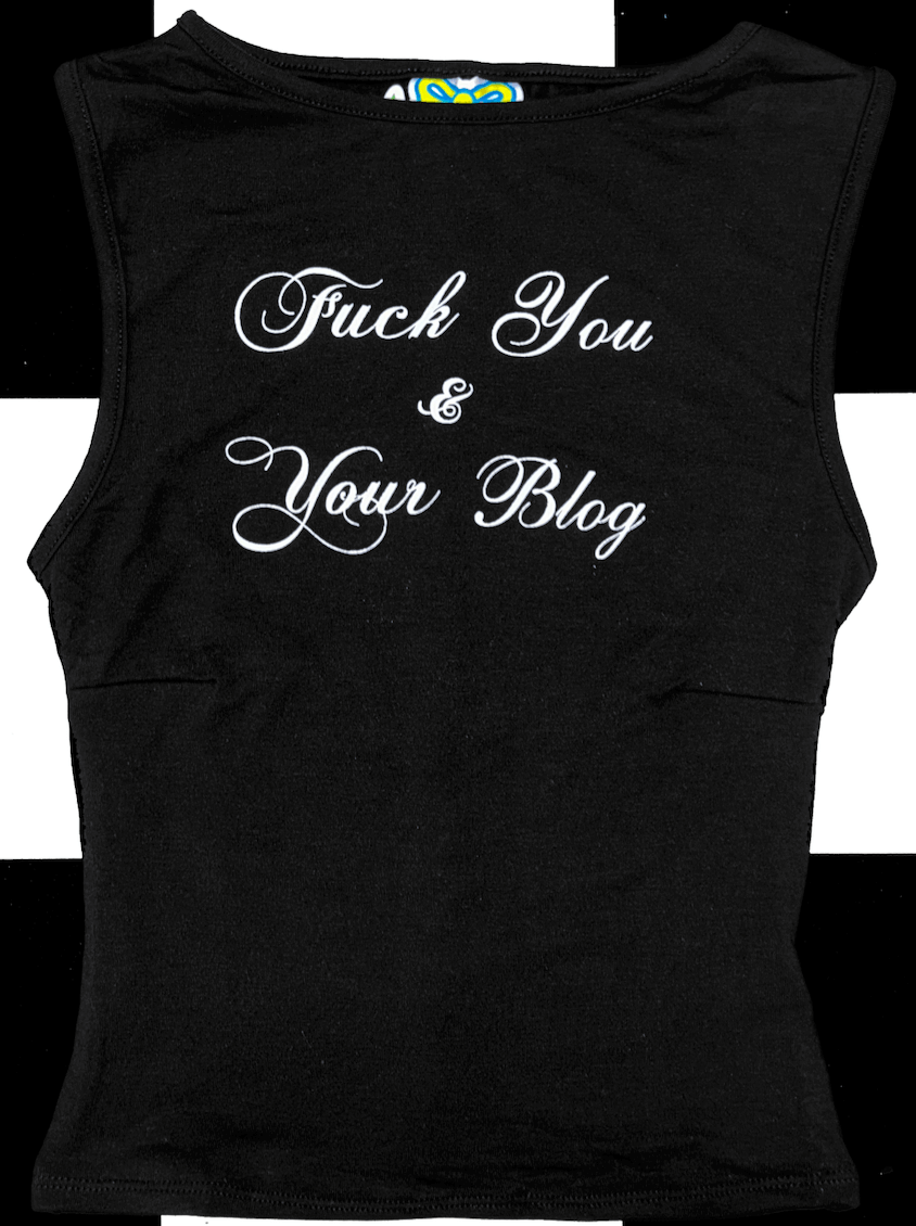 o'mighty FU AND YOUR BLOG IN BLACK