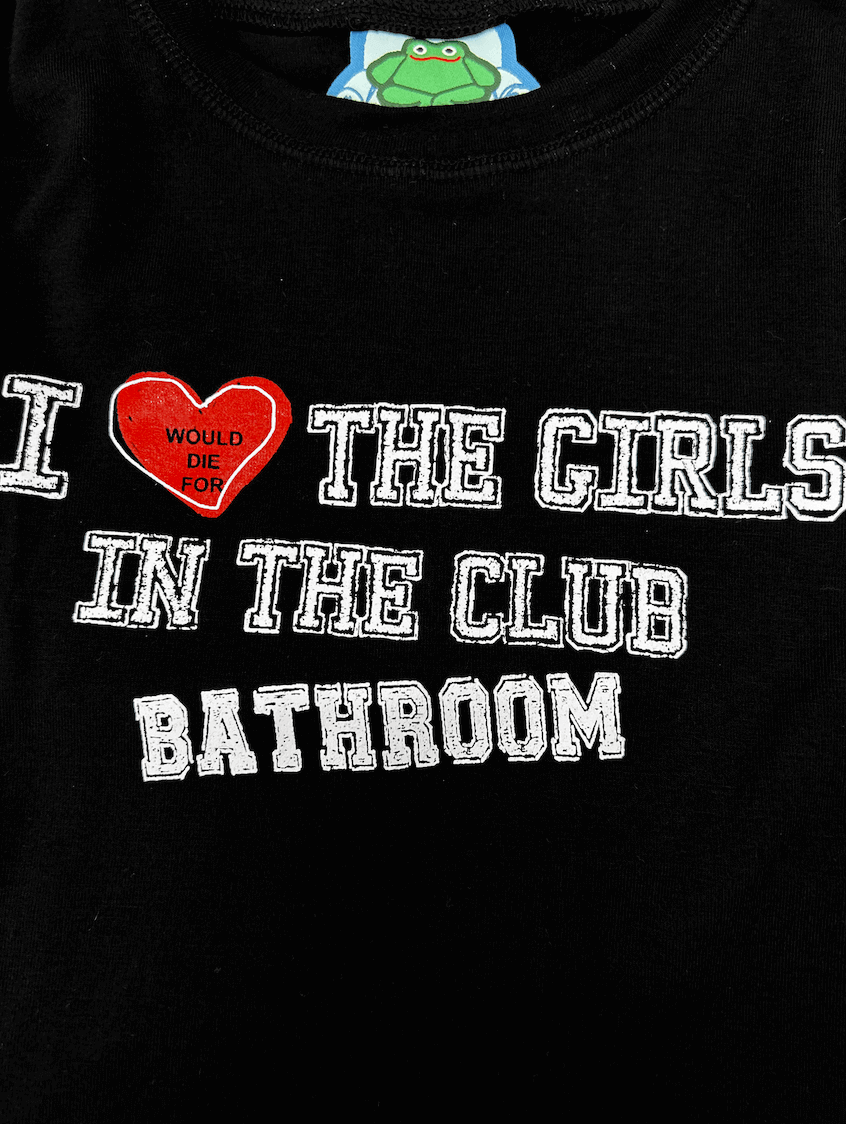 o'mighty GIRLS IN THE CLUB BATHROOM IN BLACK