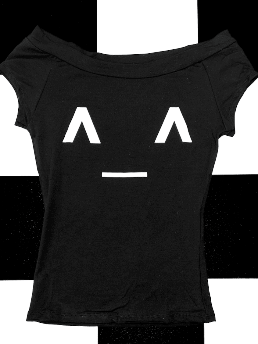 o'mighty HAPPI BOATNECK TOP IN BLACK