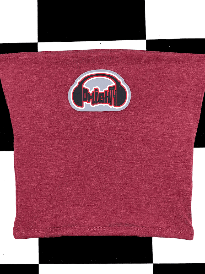 o'mighty HEADPHONE BOOB TUBE IN RED