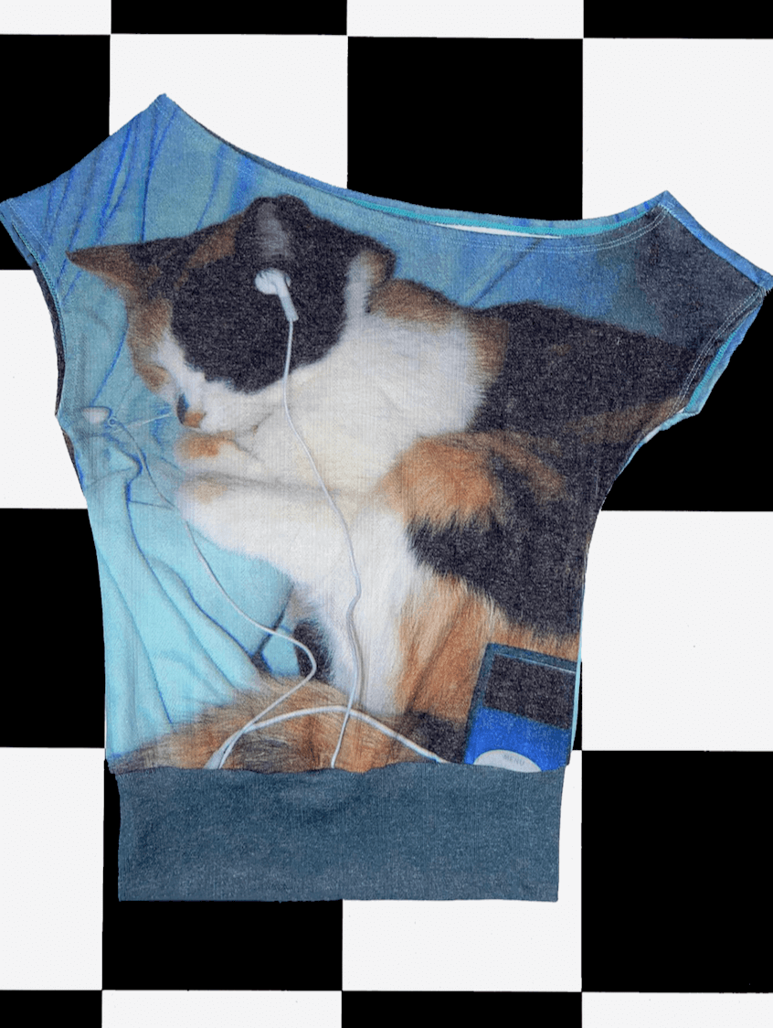 o'mighty HEADPHONES KITTY OFF SHOULDER