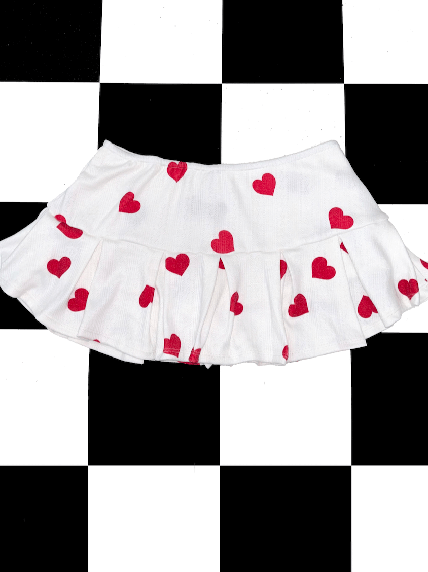 o'mighty HEARTS POINTELLE SKORT