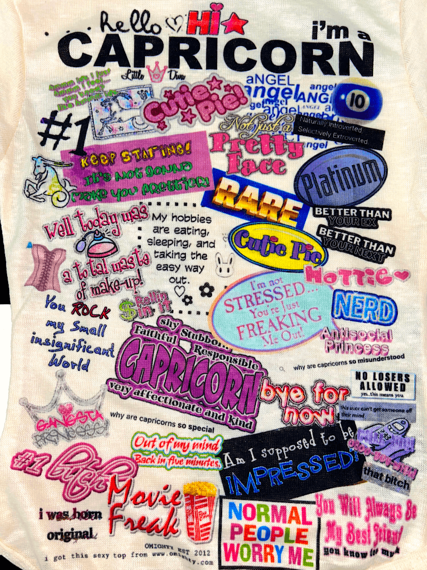 o'mighty HELLO I AM A CAPRICORN