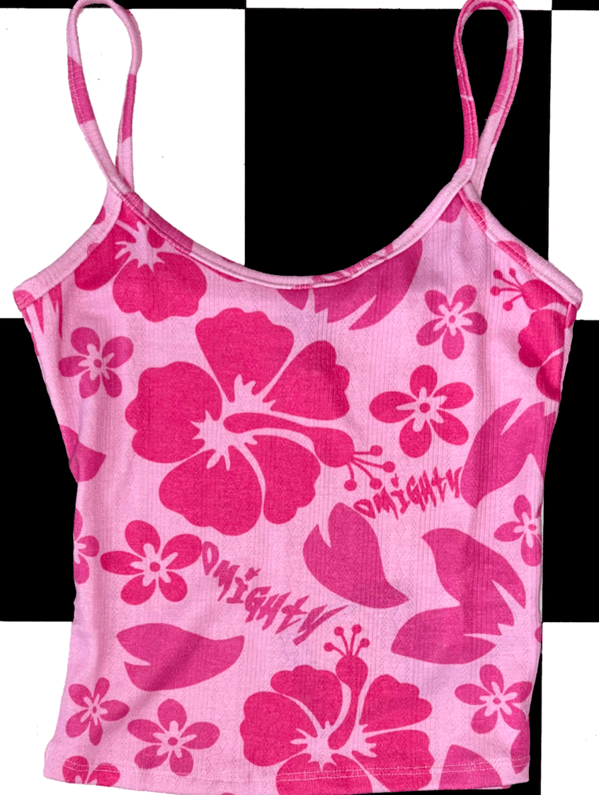o'mighty HIBISCUS POINTELLE CAMI IN PINK