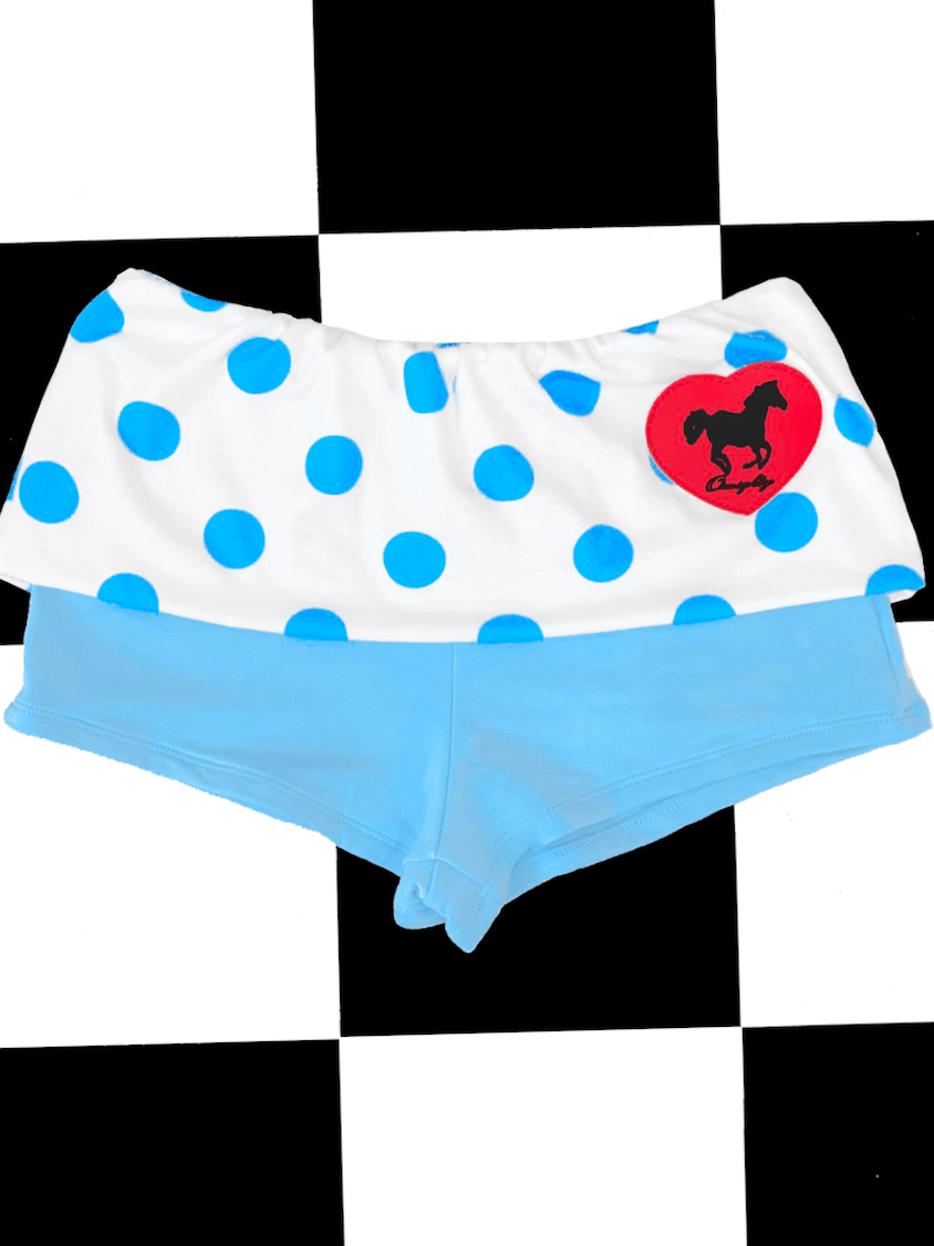o'mighty HORSE BOYSHORT IN BABYBLUE
