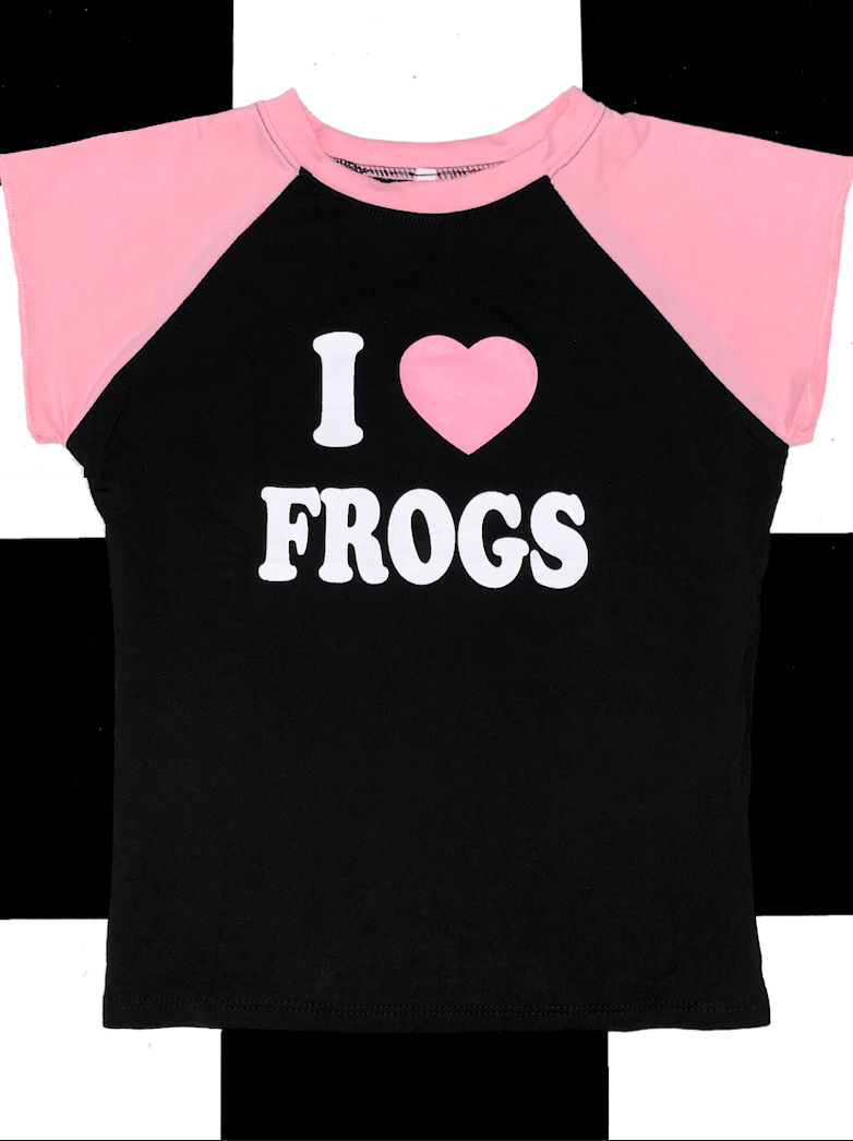 o'mighty I LOVE FROGS IN BLACK