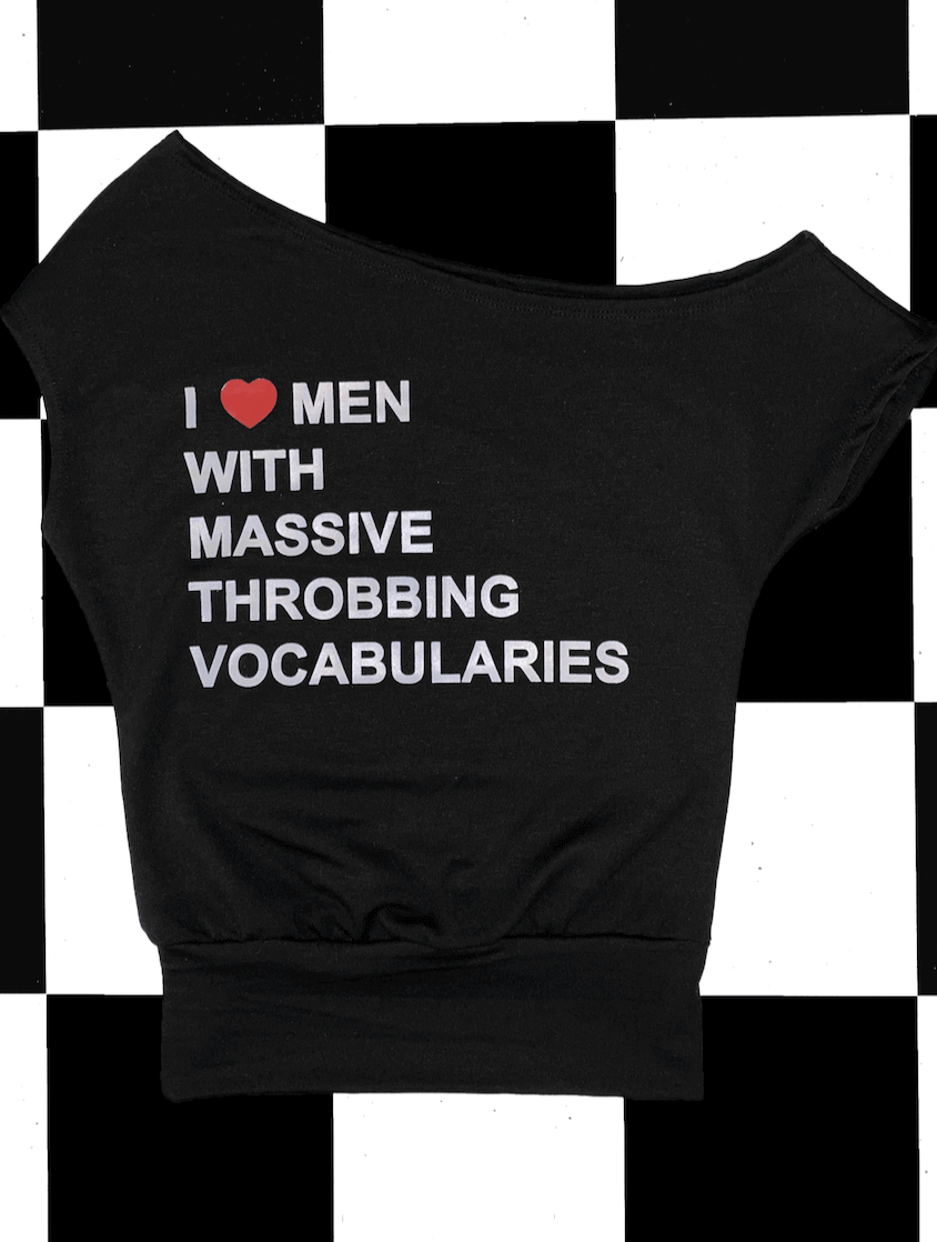 o'mighty I LOVE MEN OFF SHOULDER