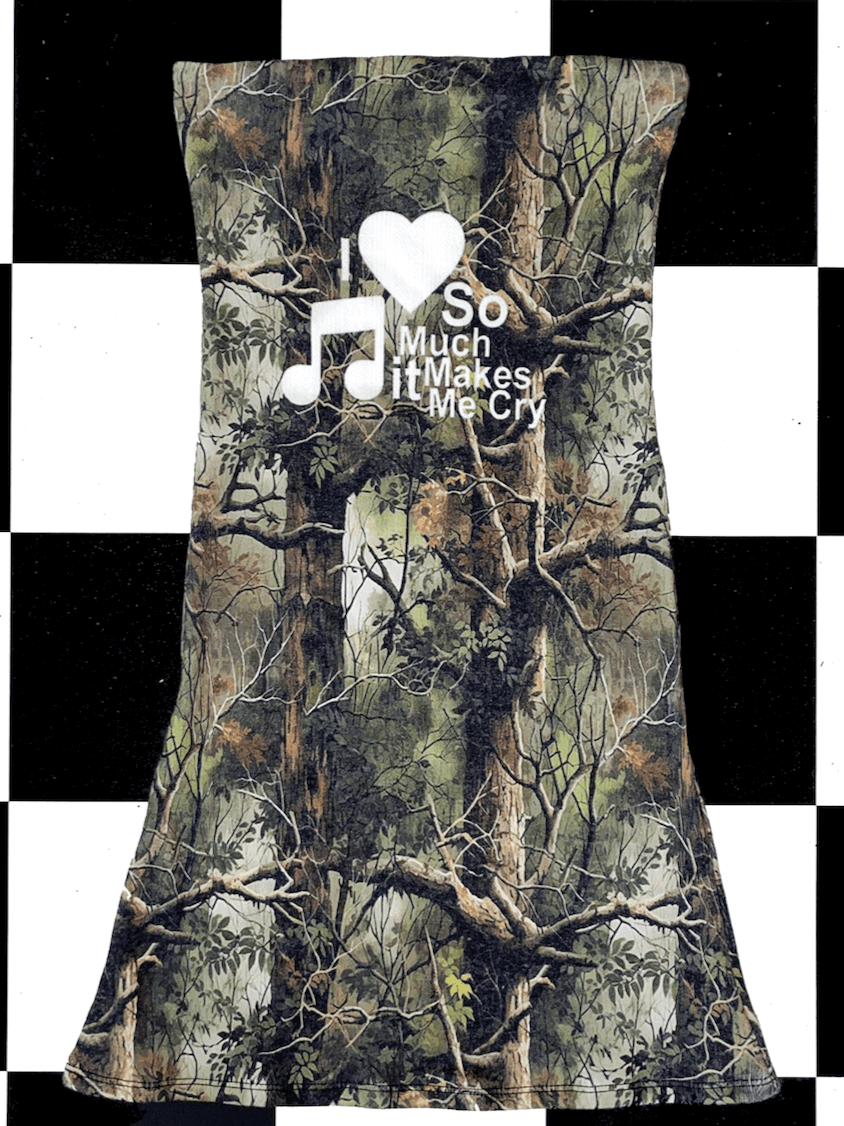 o'mighty I LOVE MUSIC CAMO DRESS
