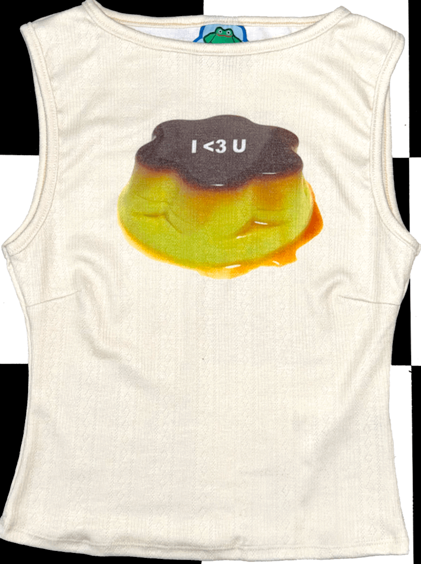 o'mighty I LOVE YOU FLAN POINTELLE CAMI