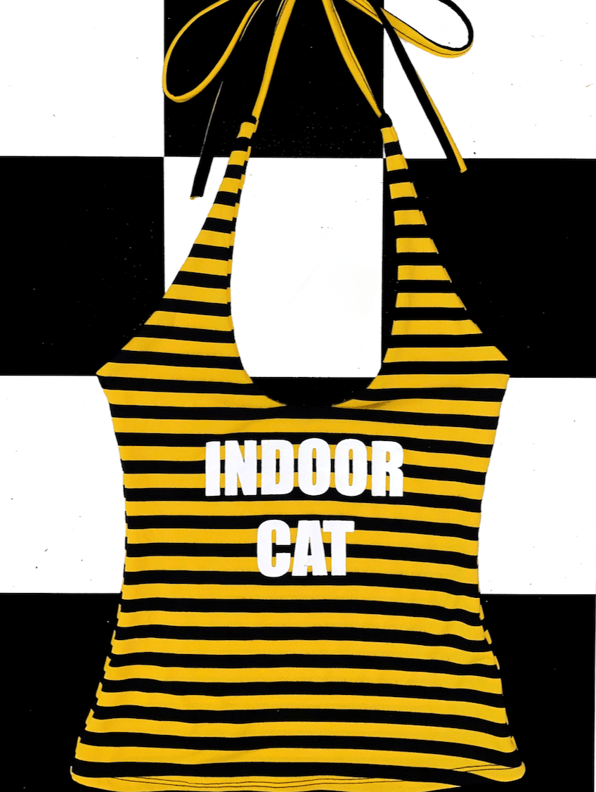 o'mighty INDOOR CAT HALTER IN STRIPES