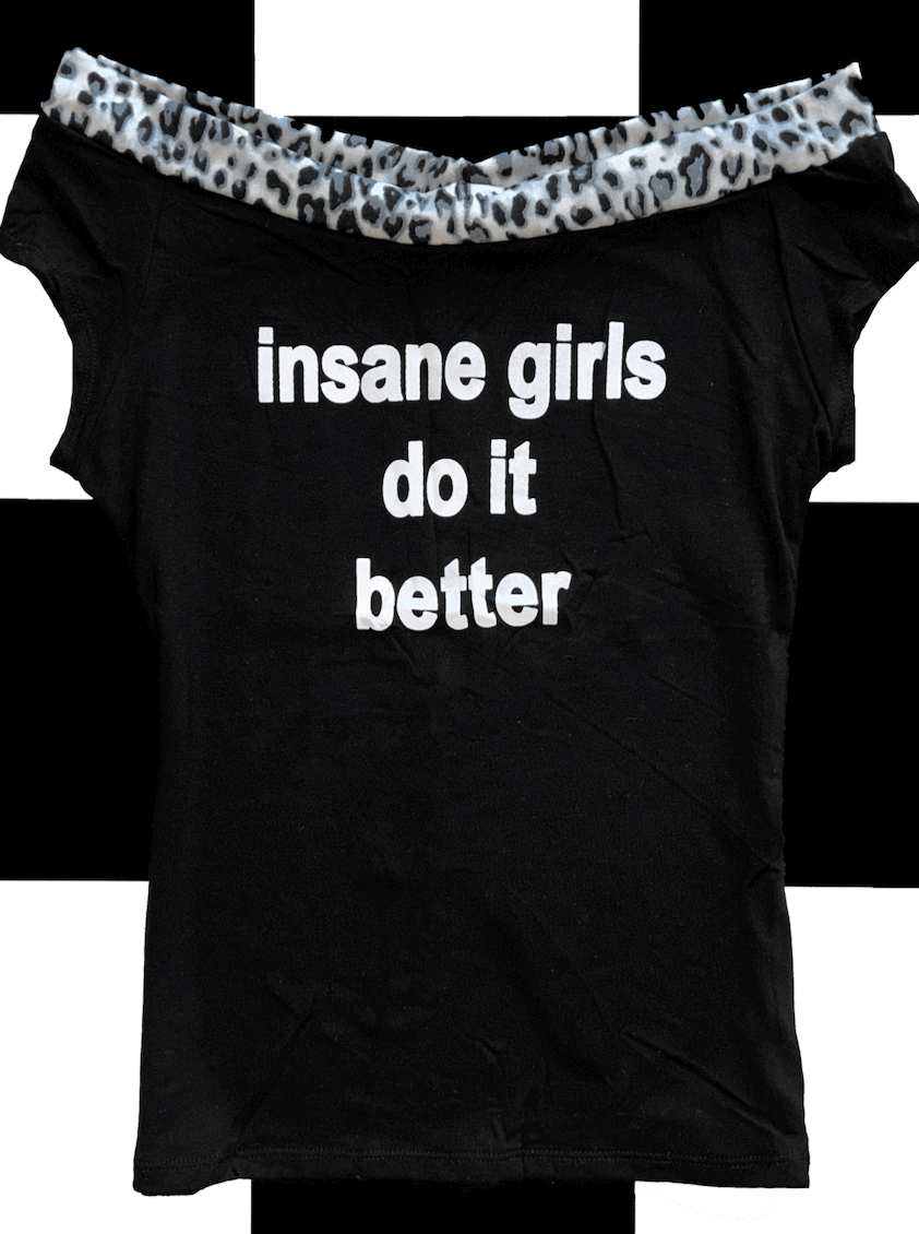 o'mighty INSANE GIRLS BOATNECK TOP