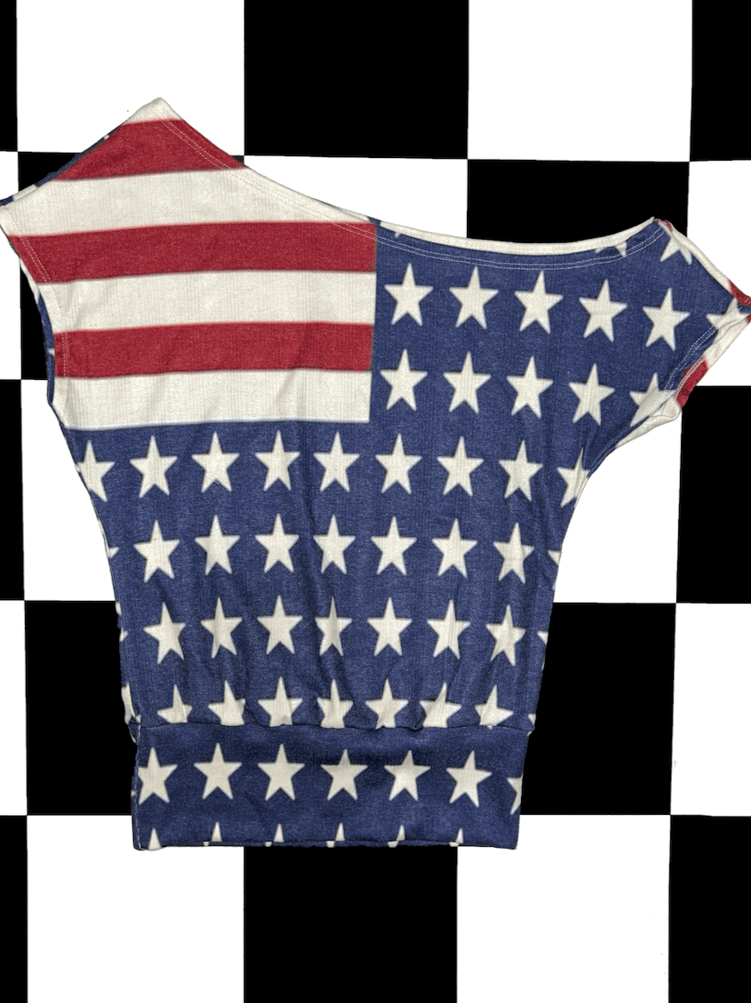 o'mighty INVERTED FLAG OFFSHOULDER