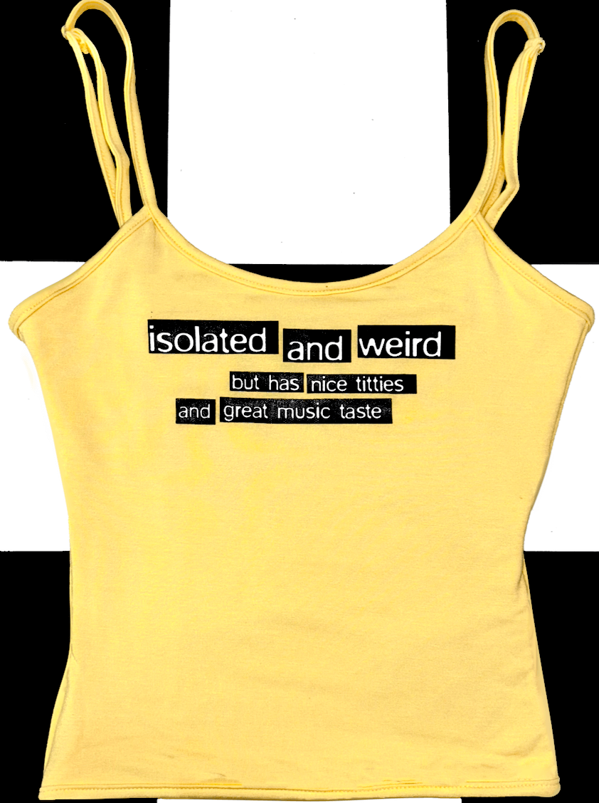 o'mighty ISOLATED AND WEIRD FITTED TANK