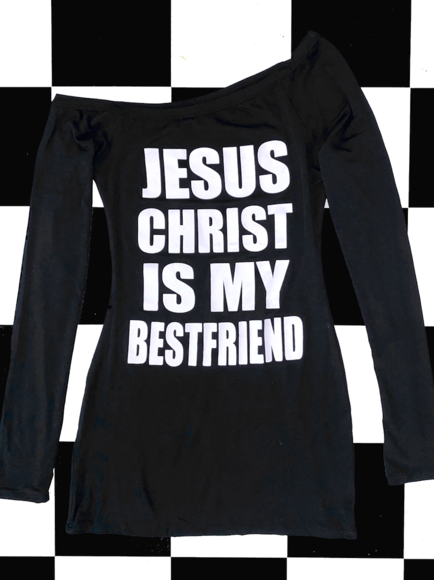 o'mighty JESUS IS MY BFF MINI DRESS