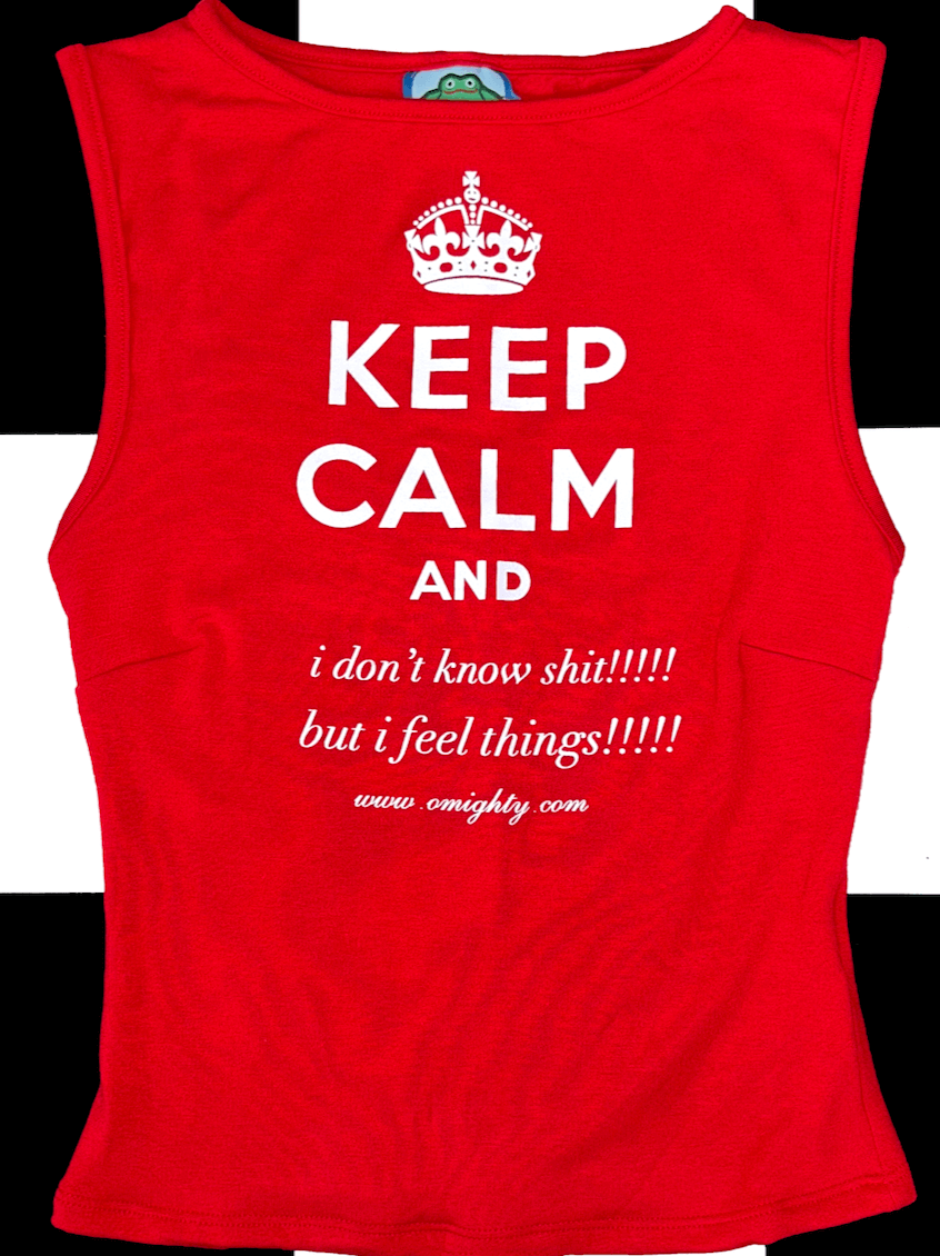 o'mighty KEEP CALM FITTED TANK