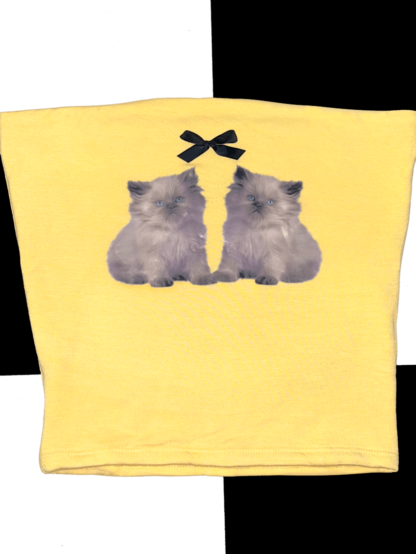 o'mighty KITTEN BOOB TUBE IN BUTTER