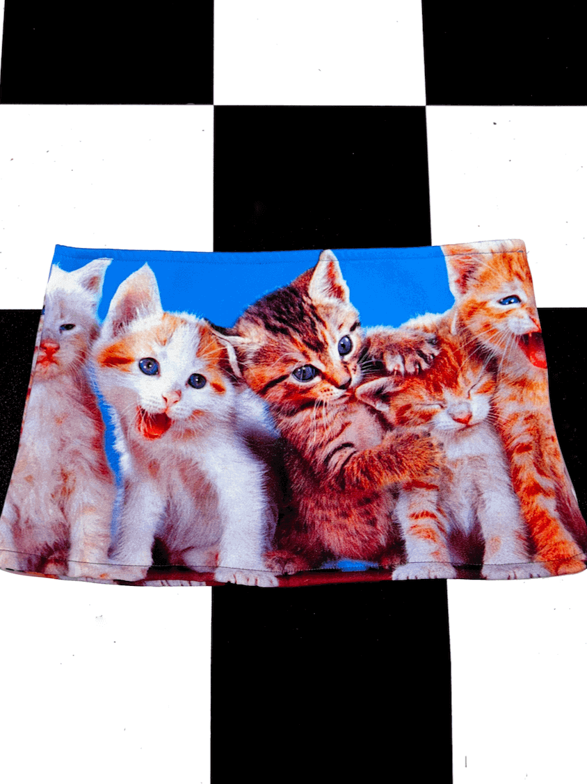 o'mighty KITTEN MICRO SKIRT IN BLUE