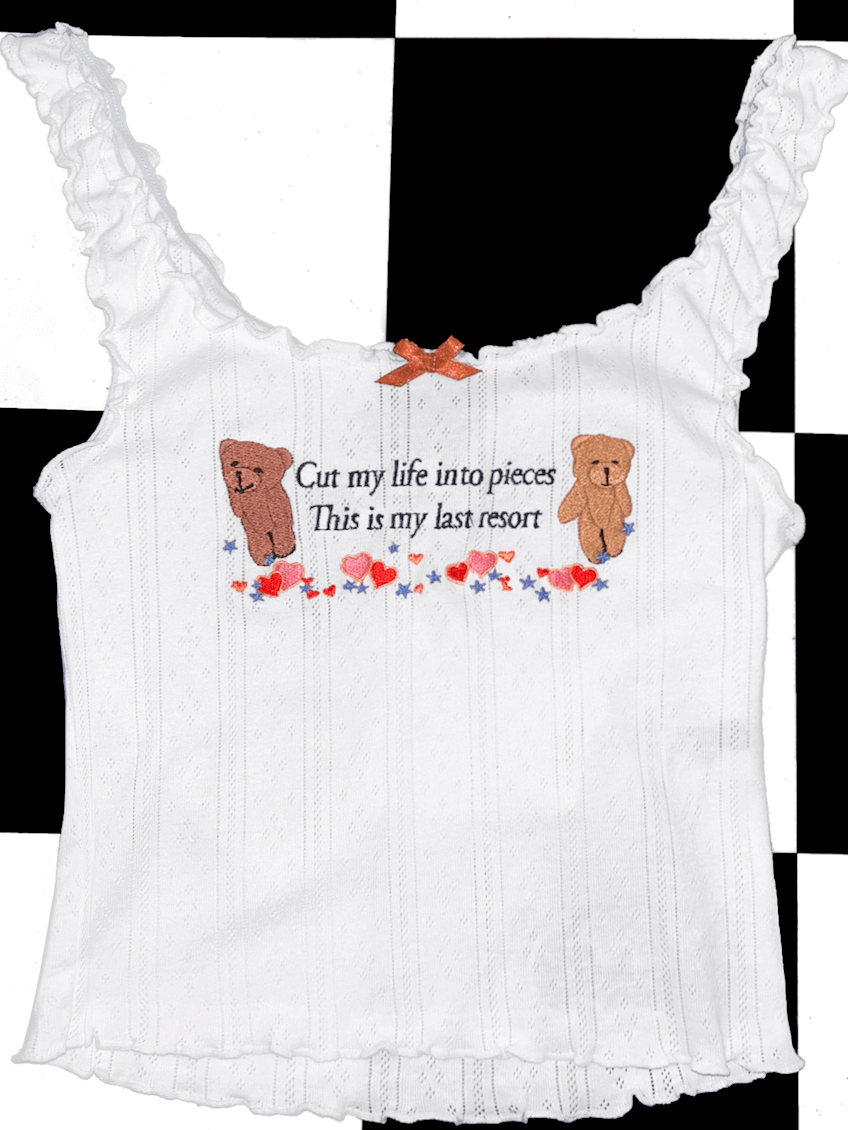 o'mighty LAST RESORT POINTELLE TOP