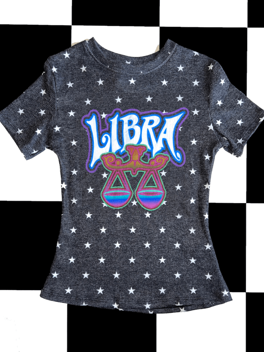 o'mighty LIBRA STAR POINTELLE TEE