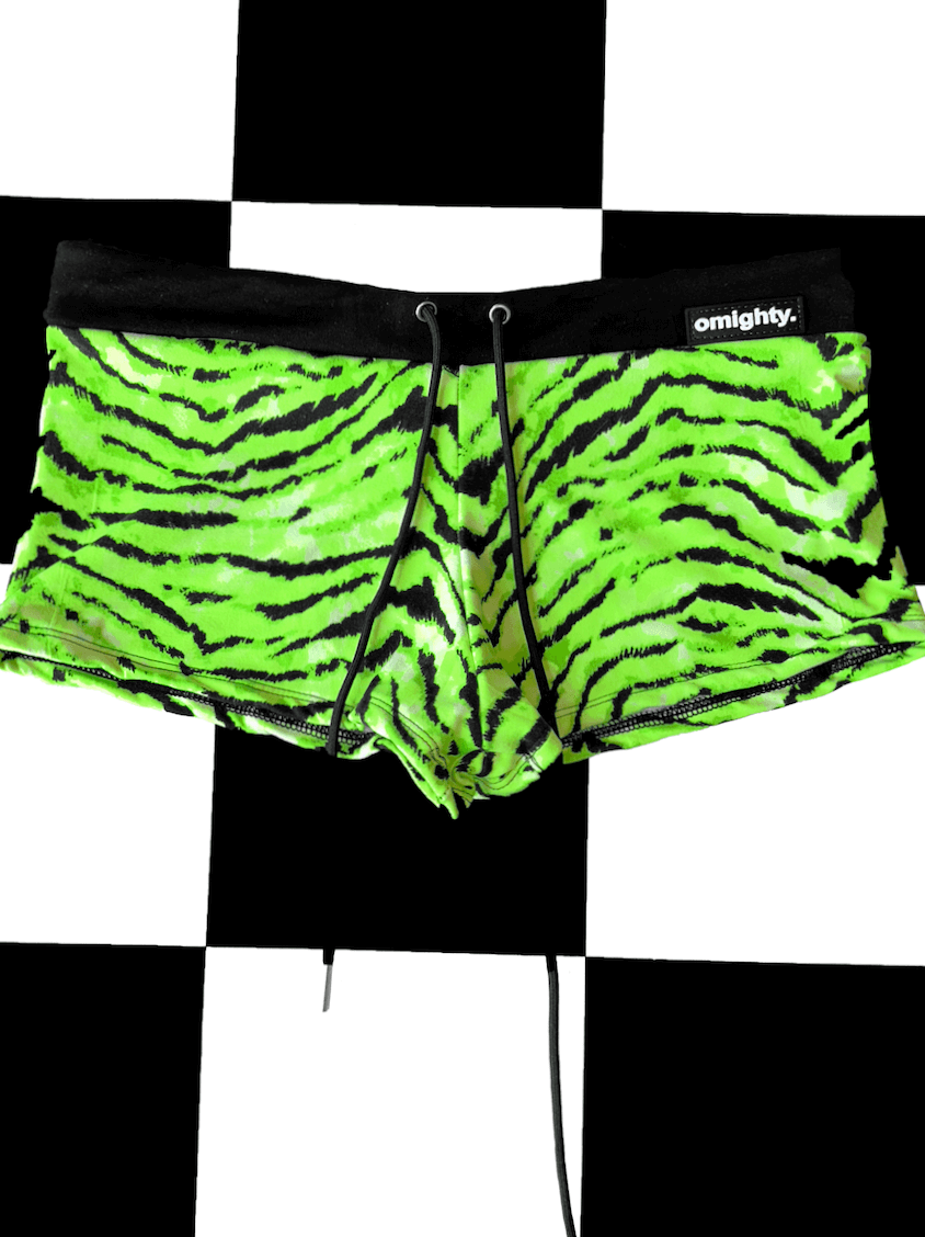 o'mighty LOGO BOYSHORT IN NEON YELLOW