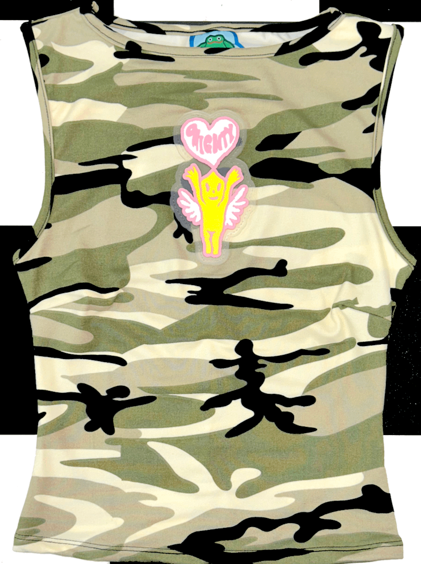 o'mighty LOGO FITTED TANK IN CAMO