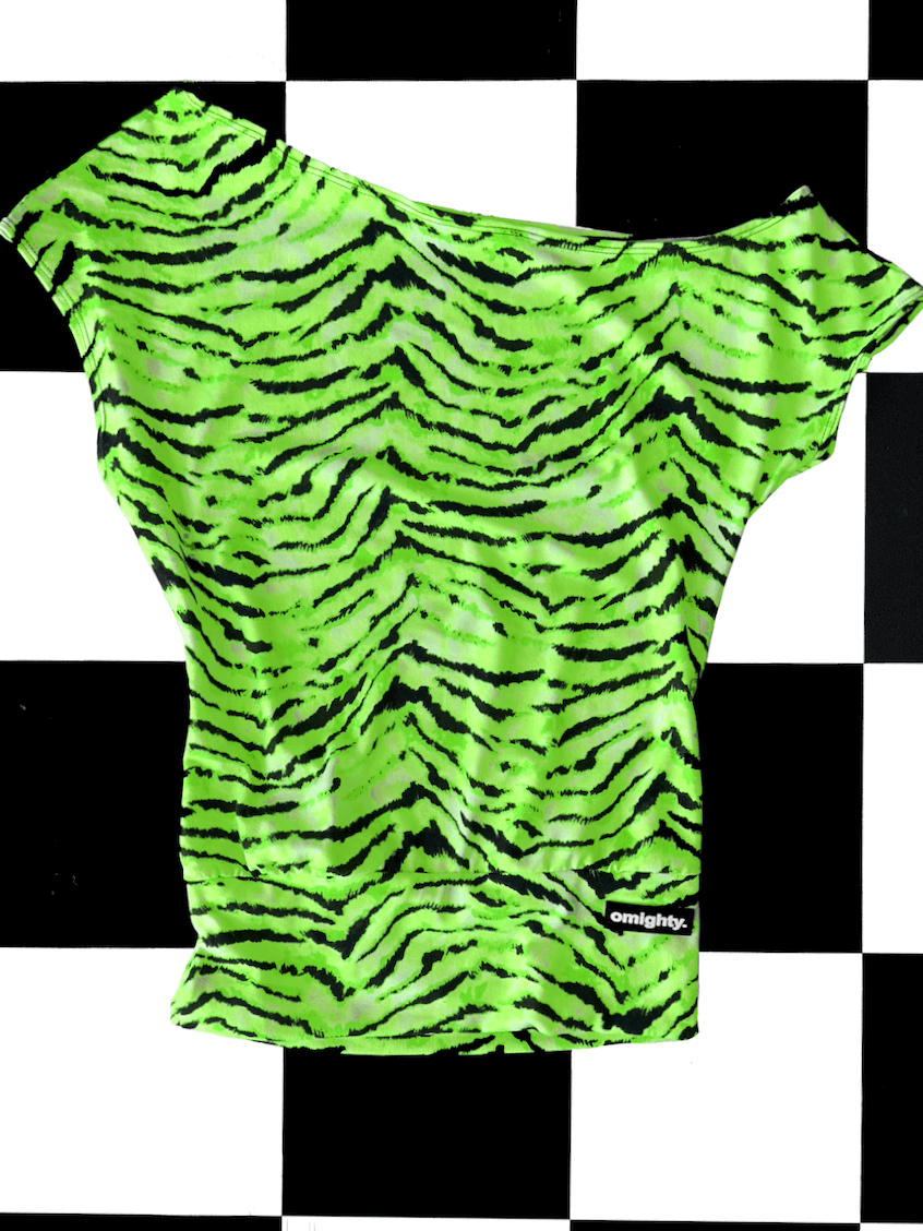 o'mighty LOGO OFFSHOULDER IN NEON YELLOW
