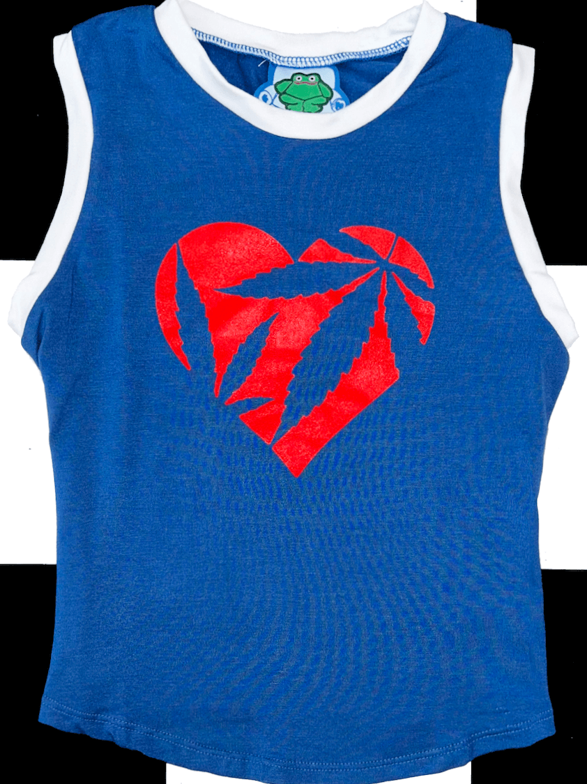 o'mighty LOVEWEED BABY TANK IN NAVY