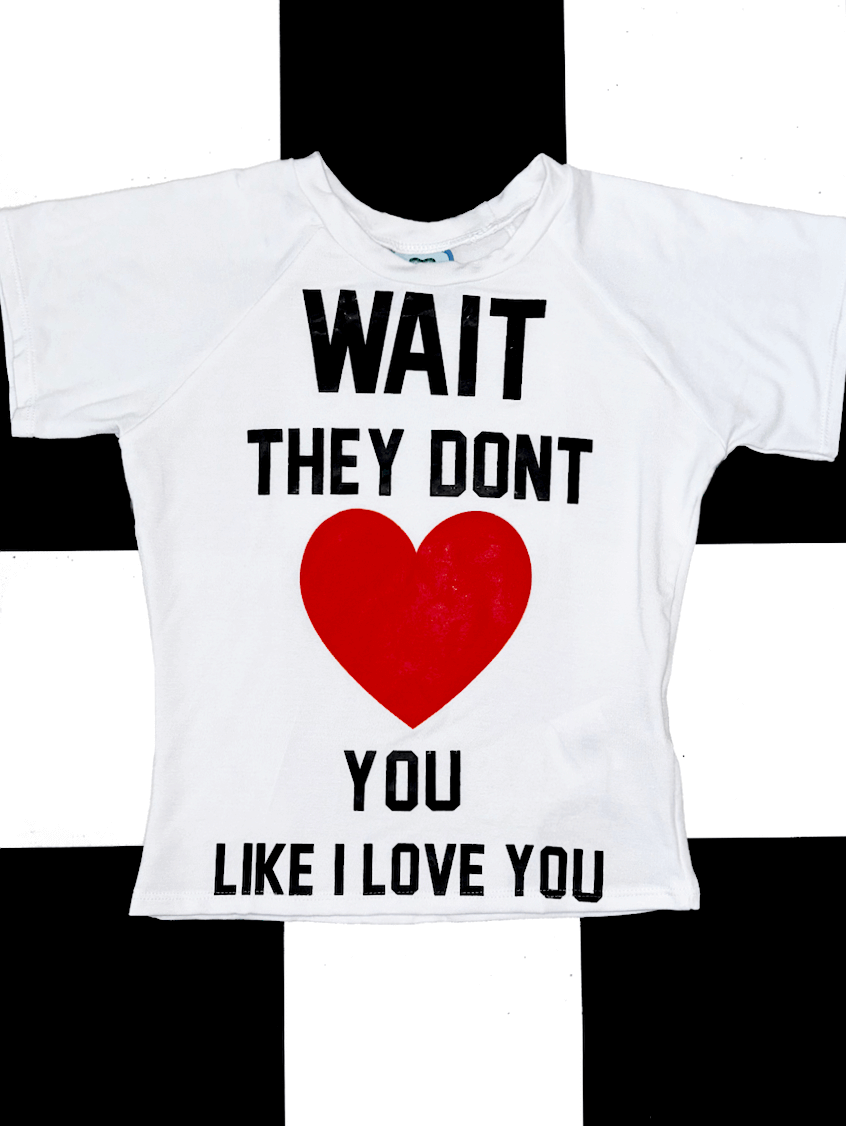 o'mighty MAPS BABY TEE IN WHITE