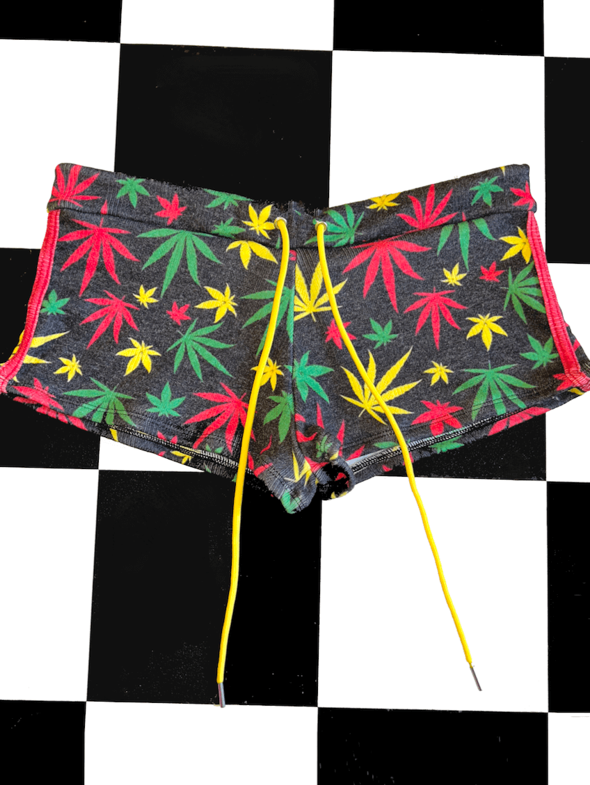 o'mighty MARIJUANA POINTELLE BOY SHORT