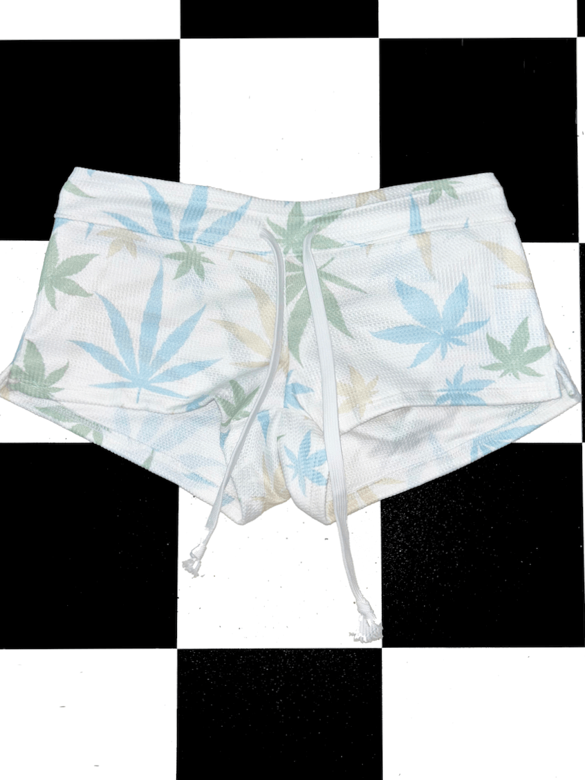 o'mighty MARIJUANA WAFFLE BOY SHORT