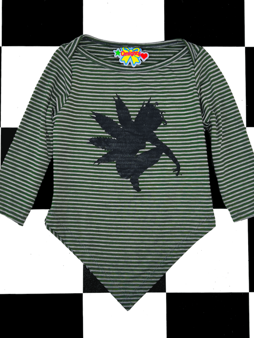 o'mighty MARYJANE TOP IN GREY STRIPES