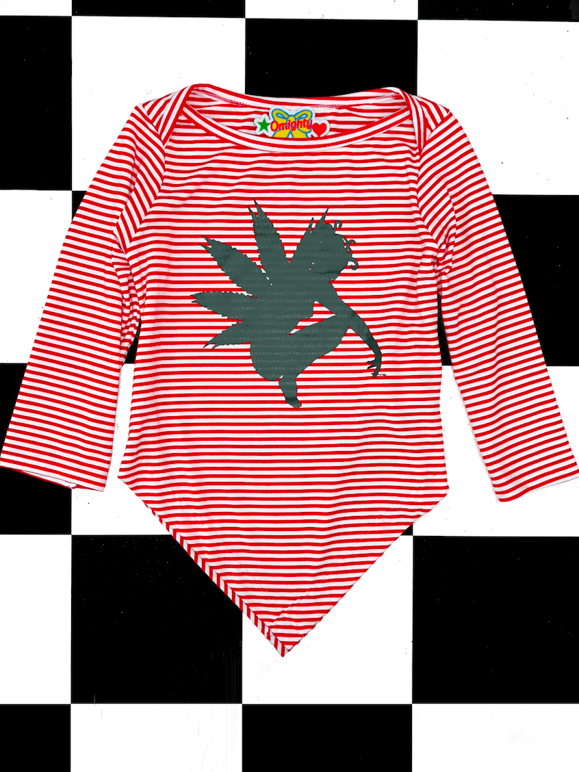 o'mighty MARYJANE TOP IN RED STRIPES