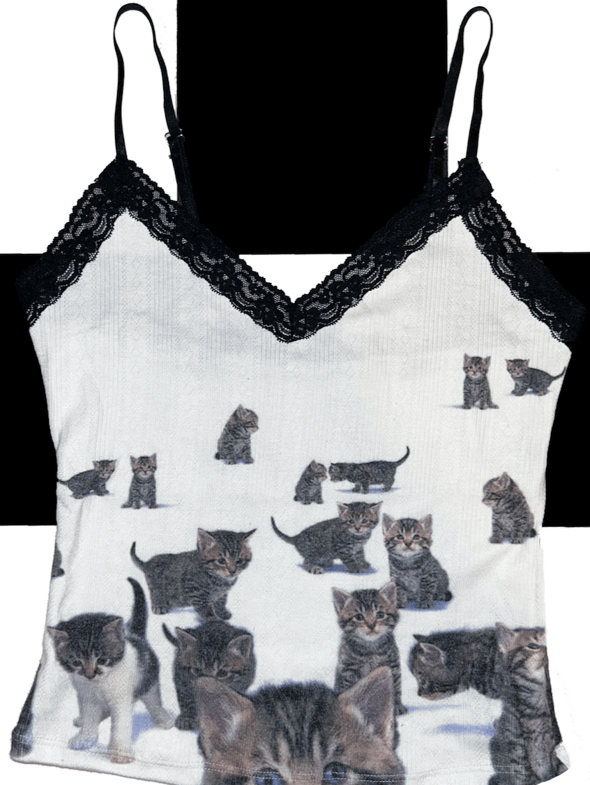 o'mighty MEOWIE POINTELLE CAMI