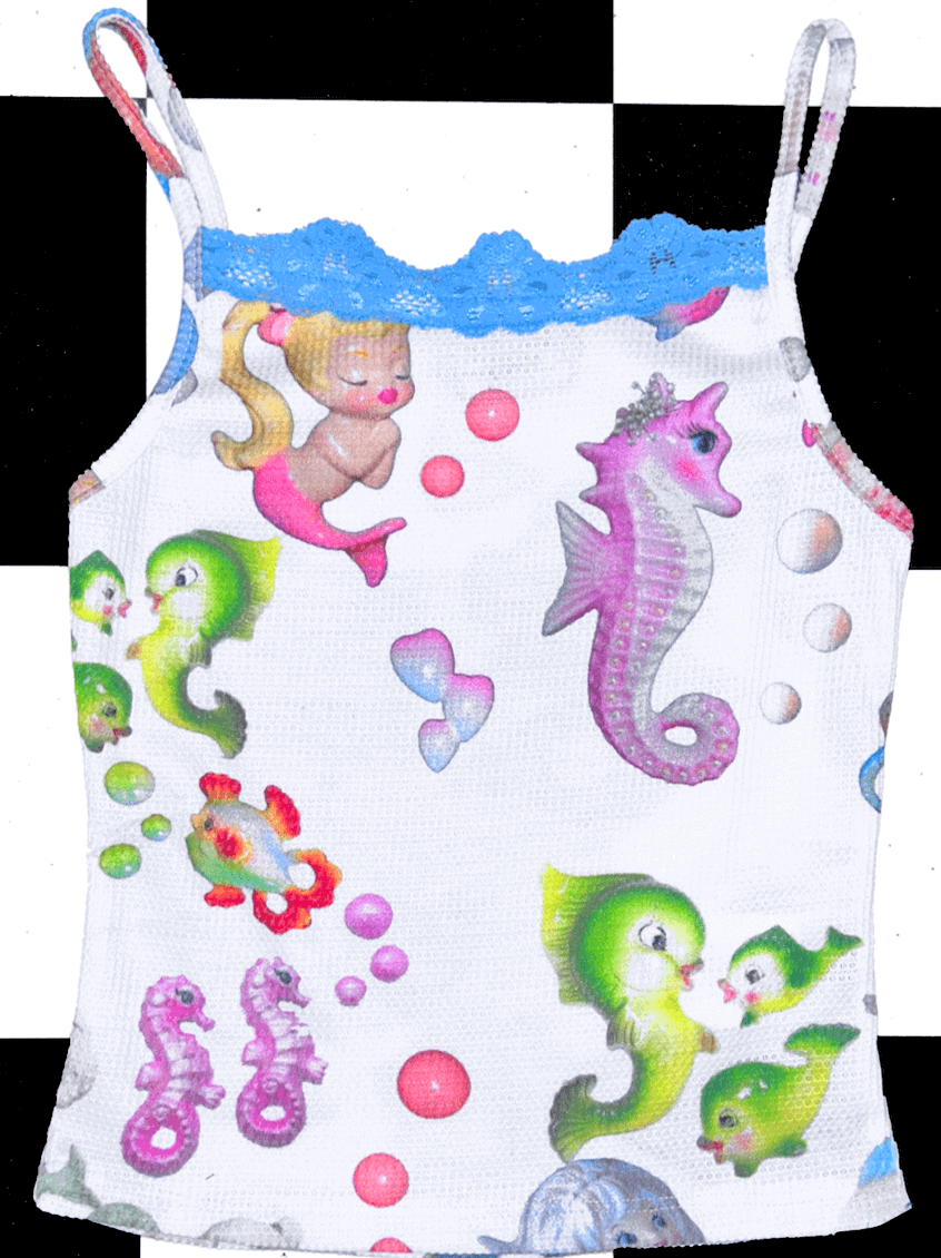 o'mighty MERMAID WAFFLE TANK