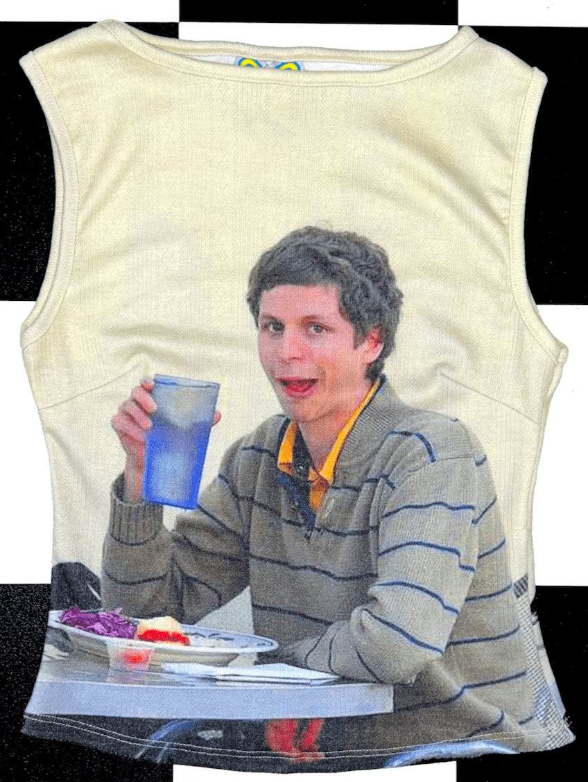 o'mighty MICHAEL CERA POINTELLE TOP