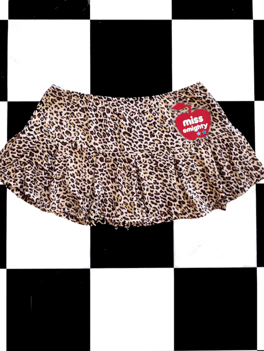 o'mighty MISS OMIGHTY SKORT IN LEOPARD