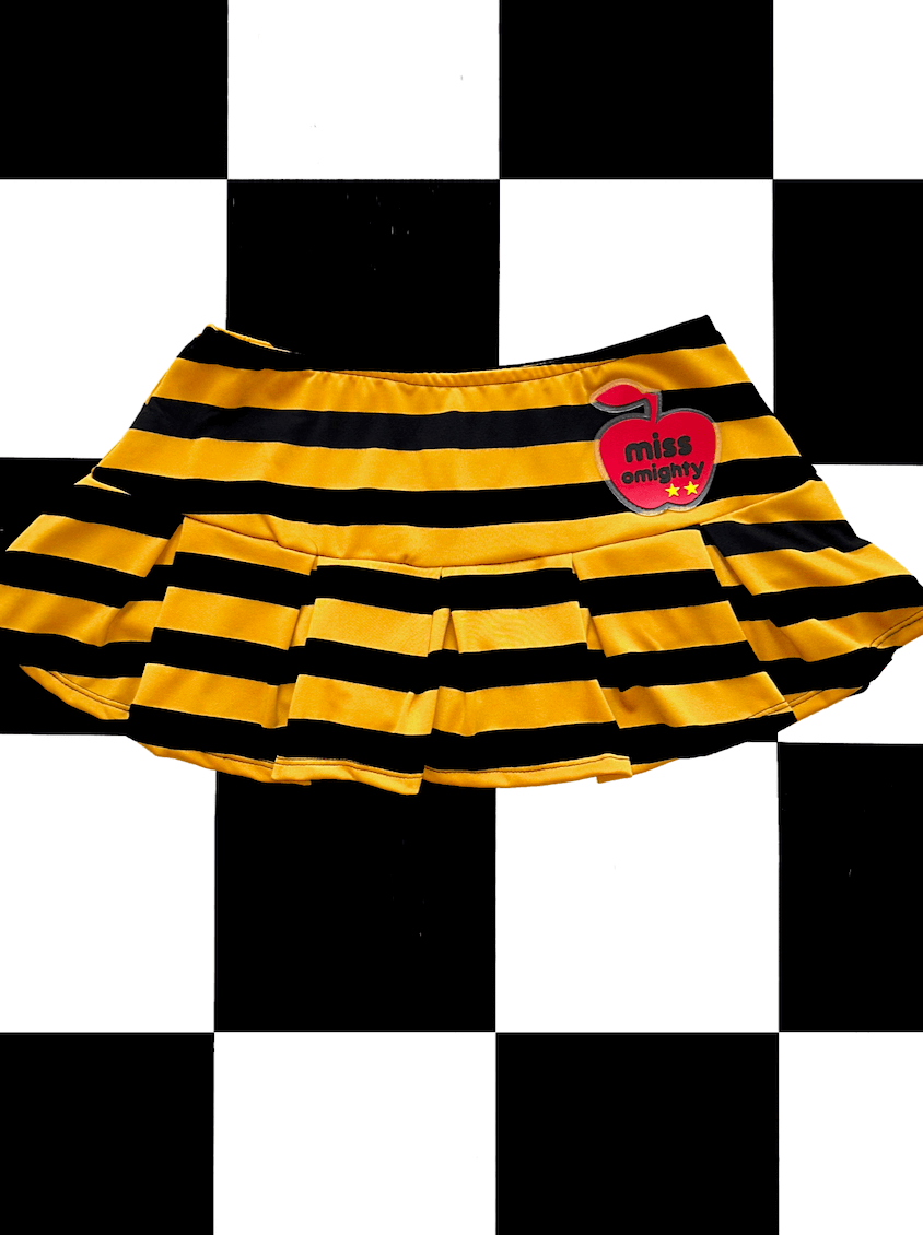 o'mighty MISS OMIGHTY SKORT IN YELLOW STRIPES