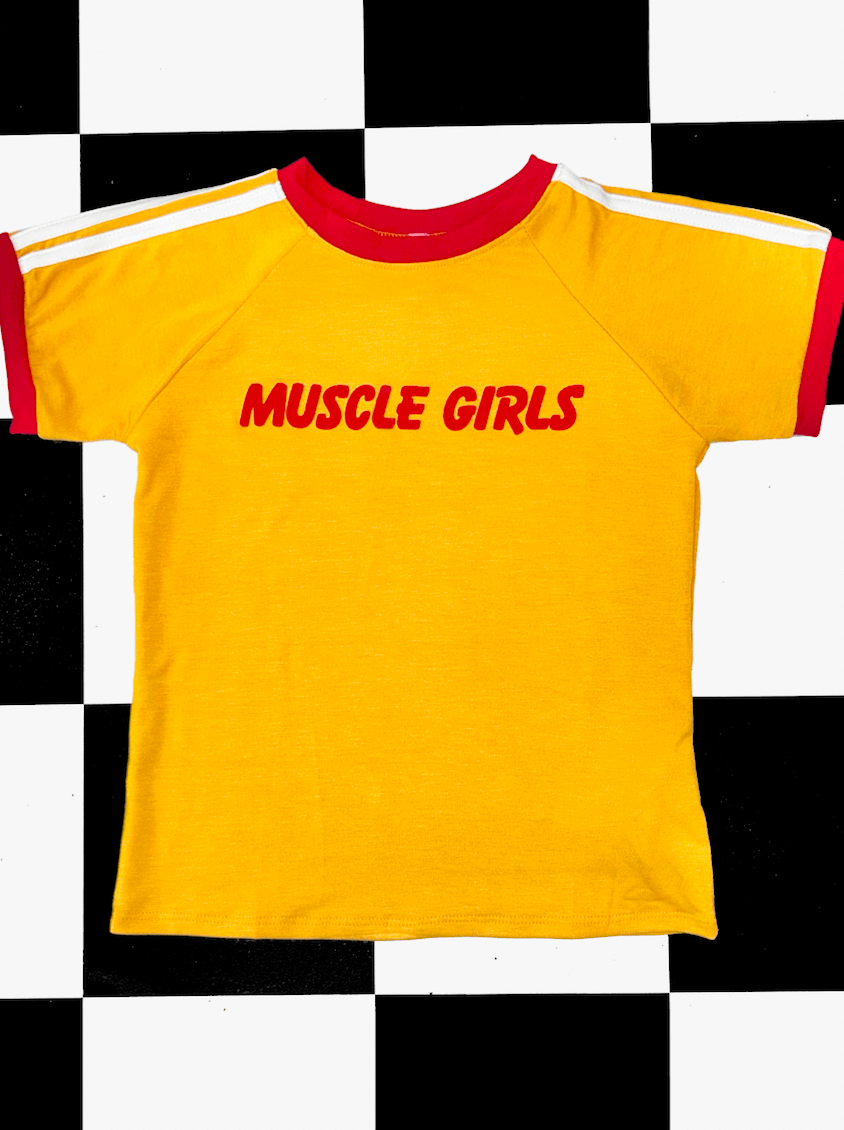 o'mighty MUSCLE GIRLS RINGER TEE