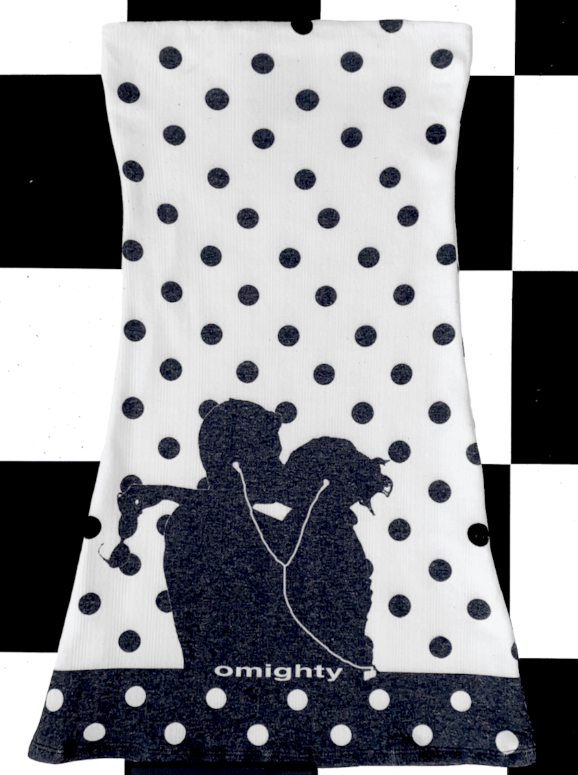 o'mighty MUSIC LOVERS POLKA TUBE DRESS