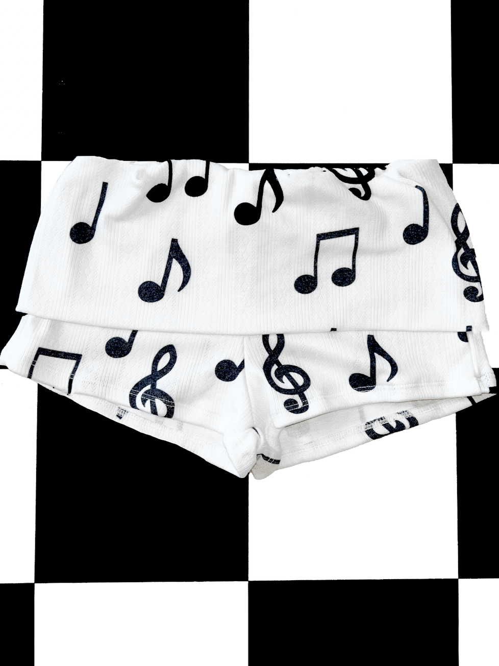 o'mighty MUSIC POINTELLE SHORT IN WHITE