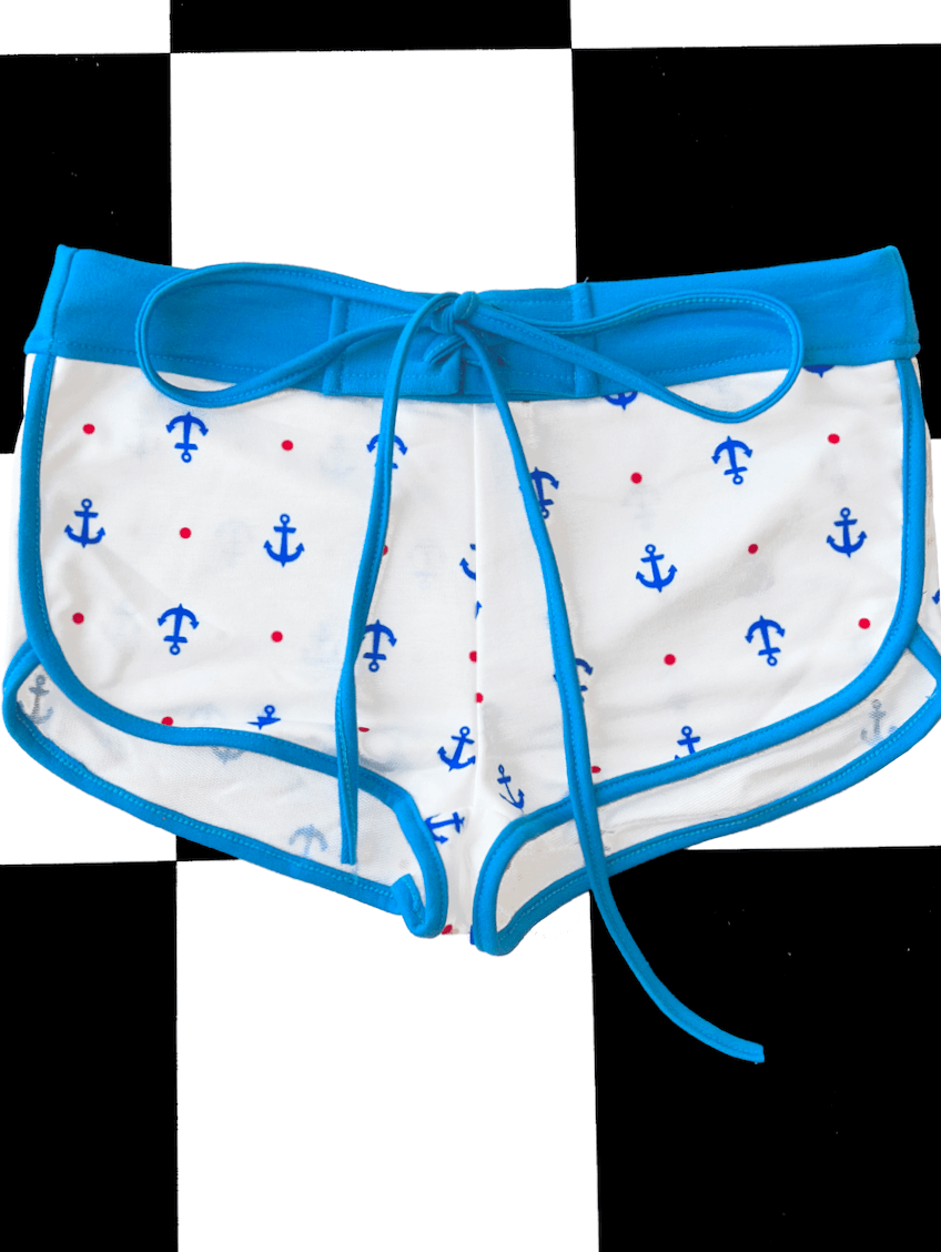 o'mighty NAUTICAL SHORT IN WHITE