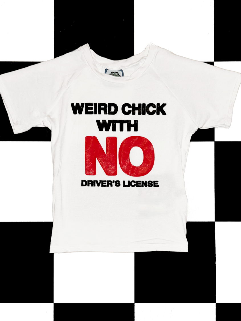 o'mighty NO DRIVERS LICENSE BABY TEE