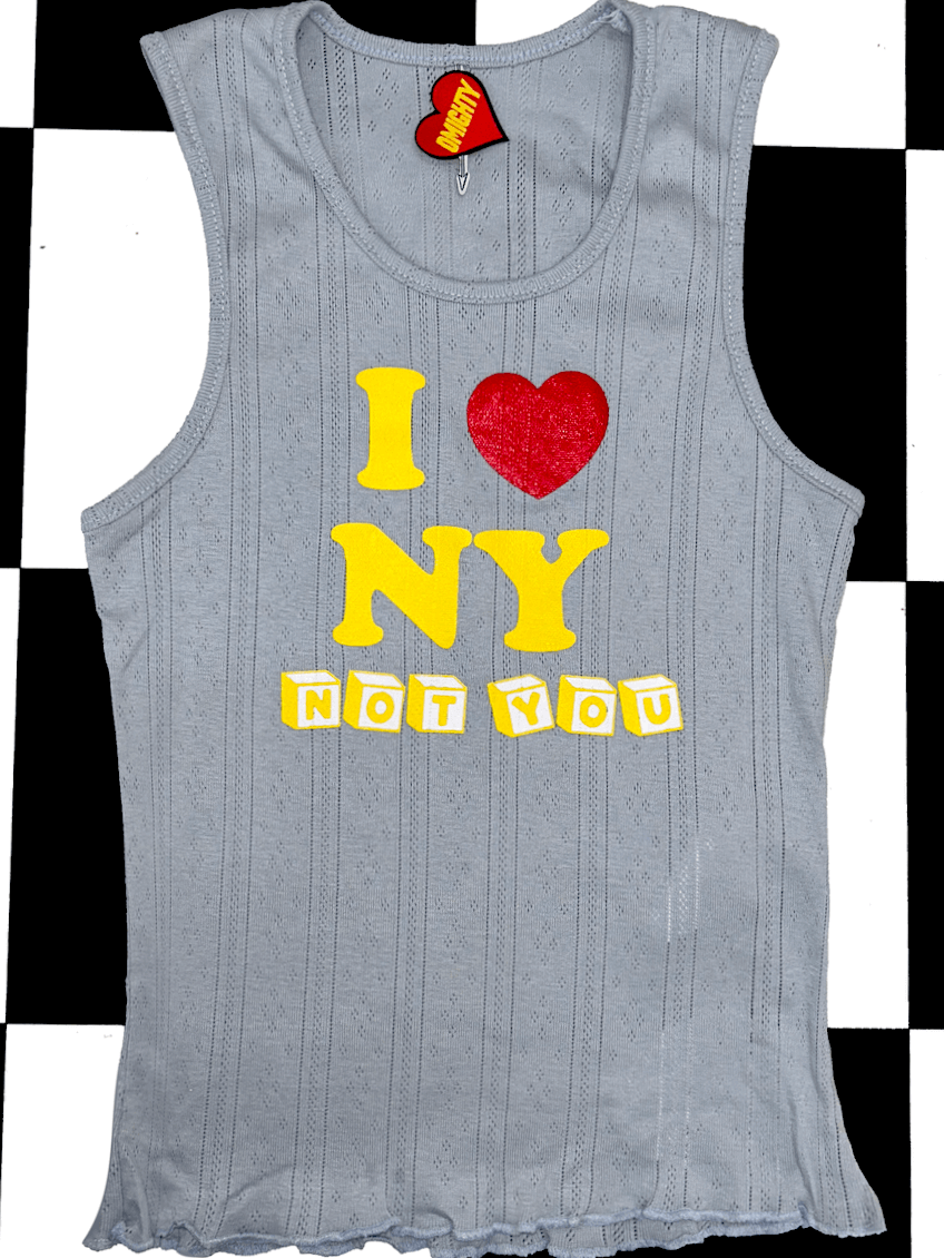 o'mighty NOT YOU POINTELLE CAMI IN GREY